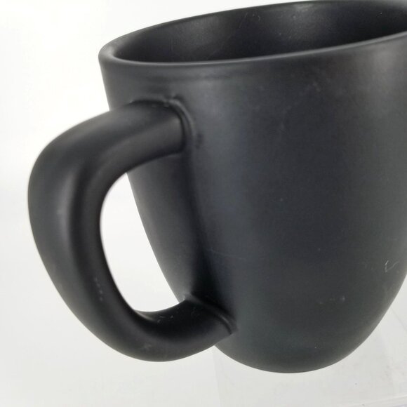 Rae Dunn Magenta Skeleton Skull Dancing Happy Halloween Mug Cup Coffee Tea Goth - Picture 6 of 10